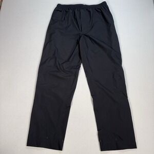 Zero Restriction Packable‎ Waterproof Rain Pants Men's M Black Leg Zipper Golf